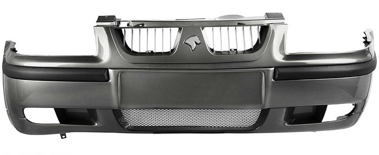 مجموعه سپر جلو سمند LX نقرهای متالیک کامل | سروصنعت