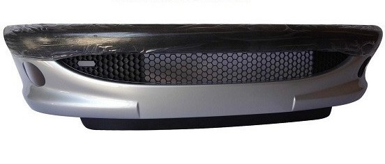 مجموعه سپر جلو پژو 206 نقره ای متالیک (بدون مه شکن) | سروصنعت