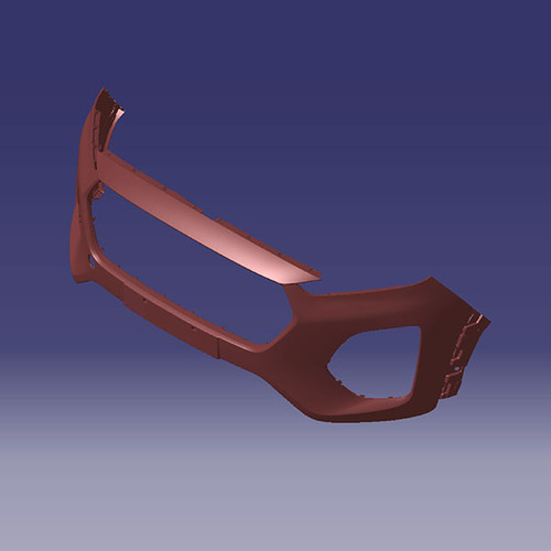 پوسته بالایی سپر جلو MVM X22 اصلی (باضمانت) (کد فنی کالا 602001140AA-CUN)